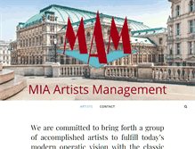 Tablet Screenshot of miaartists.com